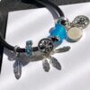 692fe55299f2d84055c8c24b Pandora Dreamcatcher Collection Summer Style ☀ 925 Sterling Silver Bead with Leather Bracelet Strap