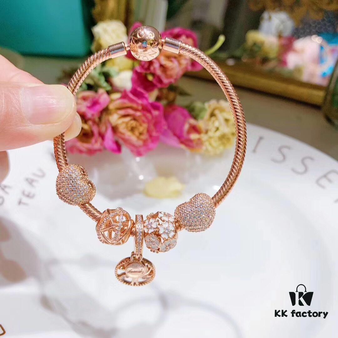 692fe55499f2d84055c8c24f Pandora Rose Olive Tree New Arrival, Rose Daisy Flower, Rose Openwork Galaxy, Rose Sparkling Zircon Heart Clip, Rose Olive Tree Pendant, S925 Silver with Original Retail Packaging