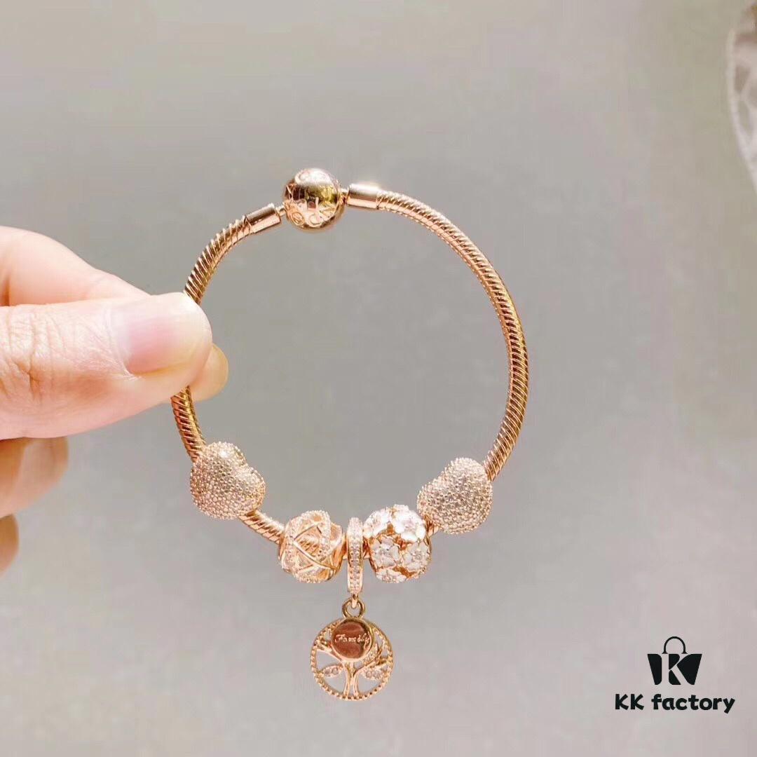 692fe55599f2d84055c8c250 Pandora Rose Olive Tree New Arrival, Rose Daisy Flower, Rose Openwork Galaxy, Rose Sparkling Zircon Heart Clip, Rose Olive Tree Pendant, S925 Silver with Original Retail Packaging