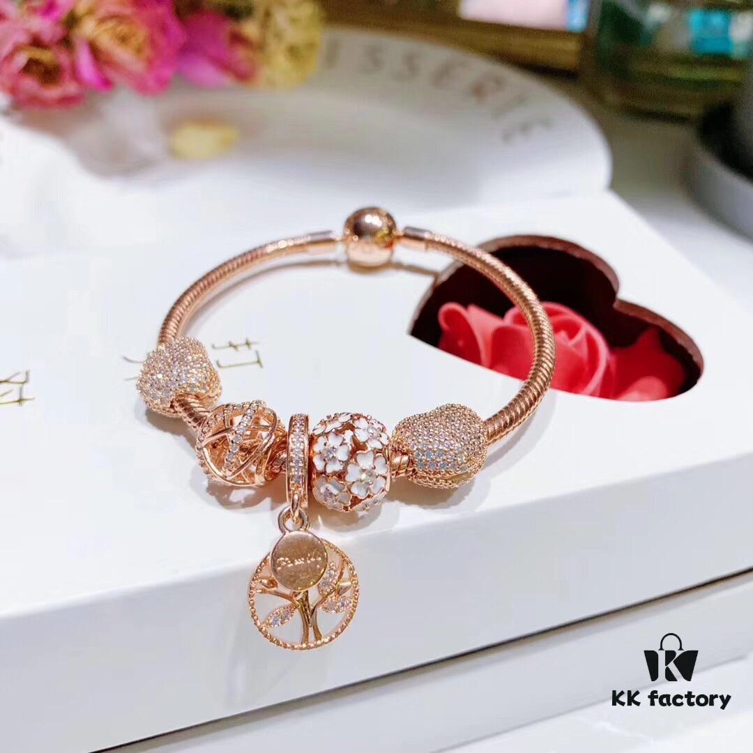 692fe55699f2d84055c8c254 Pandora Rose Olive Tree New Arrival, Rose Daisy Flower, Rose Openwork Galaxy, Rose Sparkling Zircon Heart Clip, Rose Olive Tree Pendant, S925 Silver with Original Retail Packaging