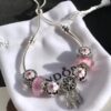 692fe56099f2d84055c8c26a Pandora • Peach Blossom Series • Genuine 925 Sterling Silver Bracelet with Enamel and Zirconia Detail
