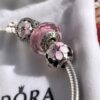 692fe56199f2d84055c8c26b Pandora • Peach Blossom Series • Genuine 925 Sterling Silver Bracelet with Enamel and Zirconia Detail