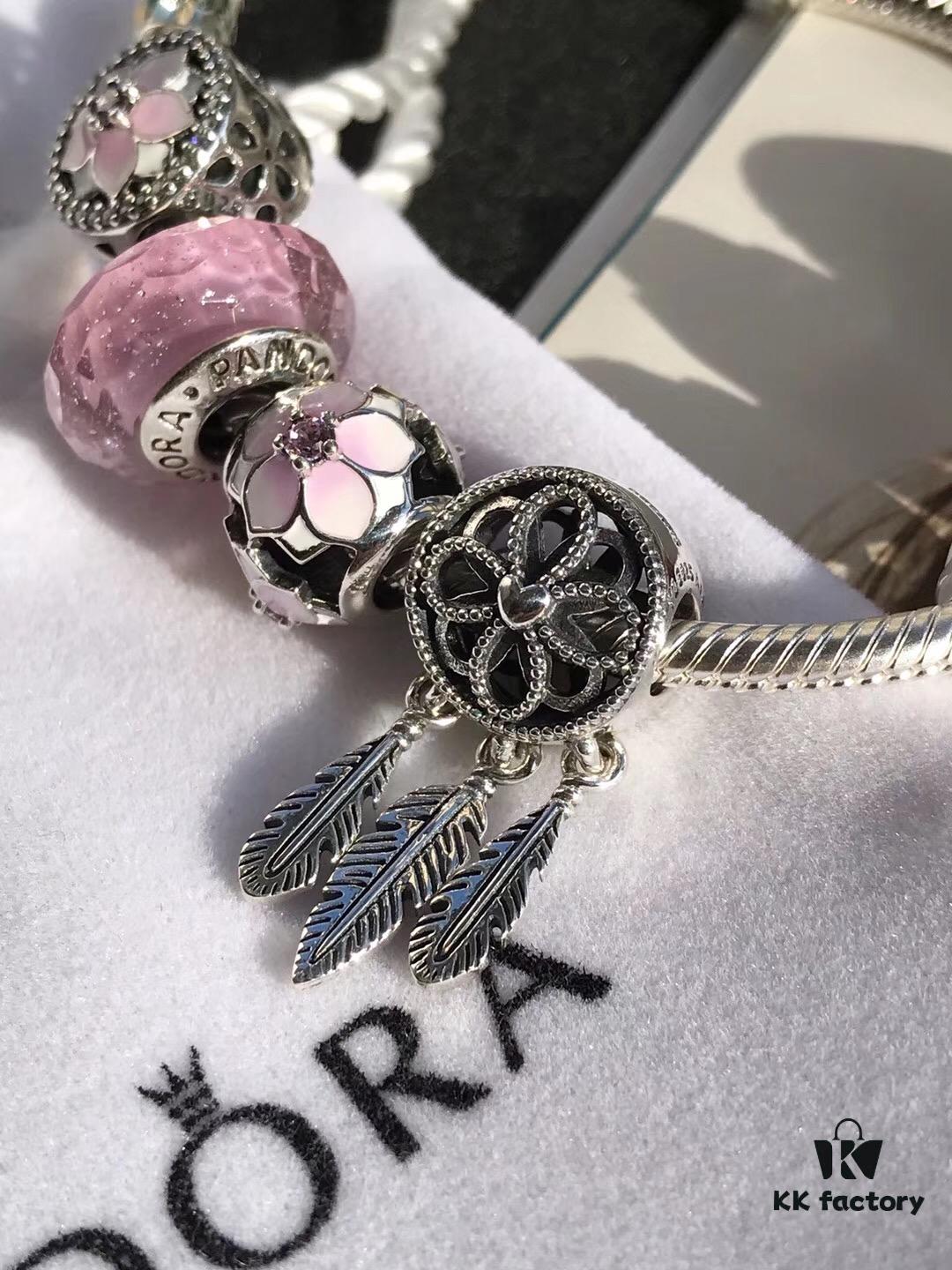 692fe56199f2d84055c8c26c Pandora • Peach Blossom Series • Genuine 925 Sterling Silver Bracelet with Enamel and Zirconia Detail
