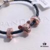 692fe56f99f2d84055c8c281 Pandora Rose Gold 'Sparkling Princess Lion' Leather Bracelet - Same as Official Website