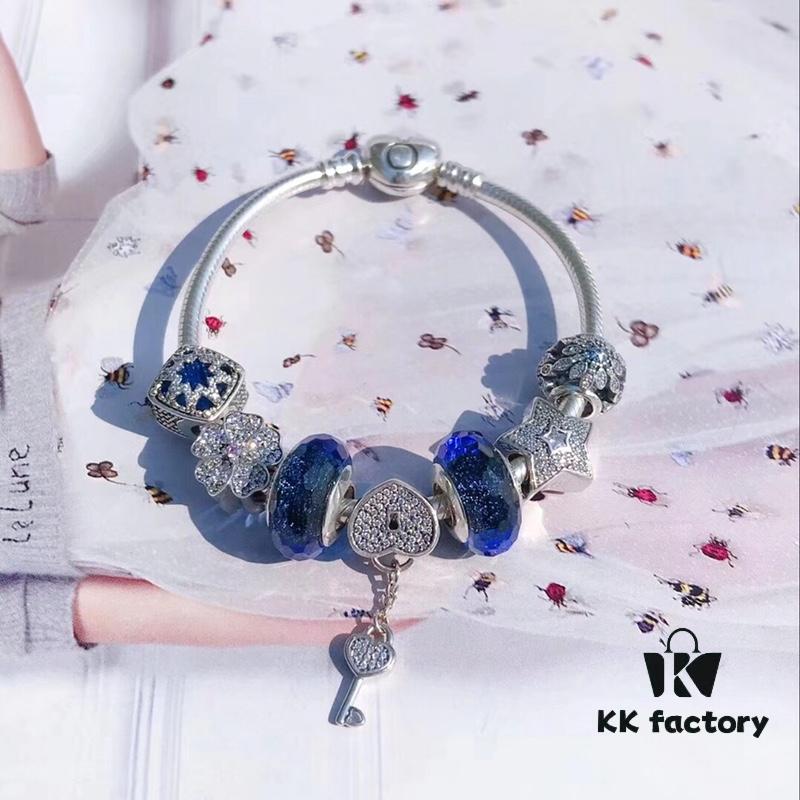 692fe57f99f2d84055c8c29d Pandora Pandora Shimmering Blue Heart Key 🔑 New Arrival! Perfectly crafted with counter materials, one-to-one replication, quality comparable to official retail! Featuring shimmering blue faceted glass, sparkling diamond-cut star ⭐️, fully diamond-paved five-petal flower, glacial beauty, blue snowflake ❄️ bead, paired with heart-shaped ❤️ key 🔑 pendant. Made in S925 silver and comes with official retail packaging!