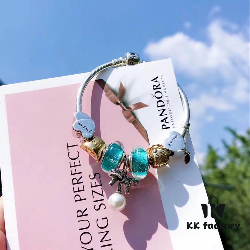 692fe58099f2d84055c8c29f Pandora Night Glow Mint Pearl Bow New Arrival! 1:1 Perfect Craftsmanship with Counter Materials, Quality Comparable to Official Stores!