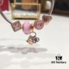 692fe58999f2d84055c8c2b2 Pandora Rose Pink Love New Arrival! Made with authentic boutique materials, perfectly crafted 1:1, quality comparable to official retail. Features rose pink faceted crystal, rose shimmer lavender cat's eye stone, rose shimmer square zircon beads, rose indirect shimmer heart charm paired with 'Rose I Love You' pendant. Includes S925 silver and official boutique packaging!