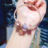 692fe58e99f2d84055c8c2bb Pandora Silver Purple Rose Love Totem New Arrival! ZP-Certified, Thai-Imported Faceted Glass with Rose Medal, Cat's Eye Heart Pendant on S925 Snake Chain