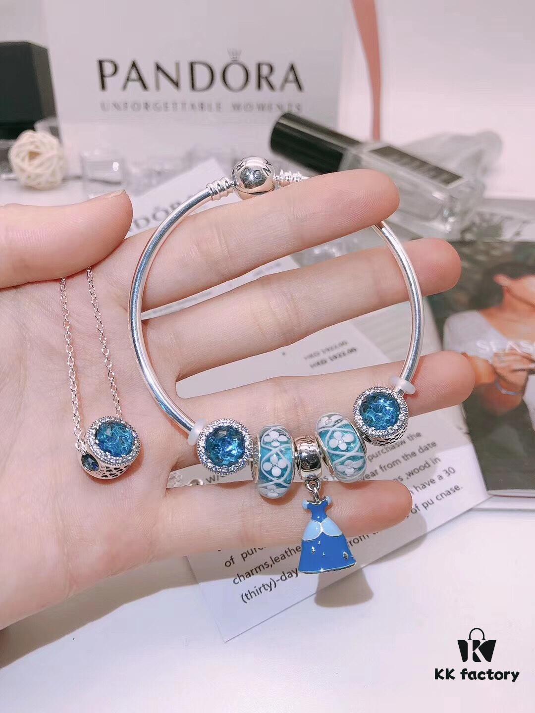 692fe58e99f2d84055c8c2bc Pandora Elegant Set (Bracelet + Necklace) with Full Counter Packaging - 9 Stylish Choices for You