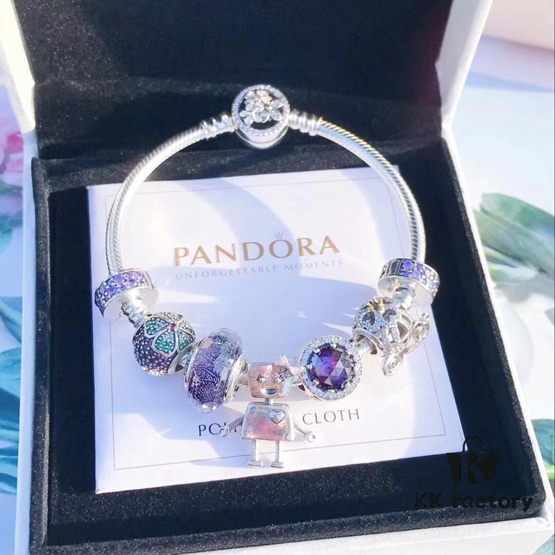692fe5b299f2d84055c8c2ee Pandora Pandora Silver Wire Purple Lovely Bella New Arrival! Highest Quality on Market, Supports Counter Cleaning! Perfectly Crafted with Authentic Materials!