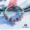 692fe5b399f2d84055c8c2f0 Pandora Pandora Silver Wire Purple Lovely Bella New Arrival! Highest Quality on Market, Supports Counter Cleaning! Perfectly Crafted with Authentic Materials!