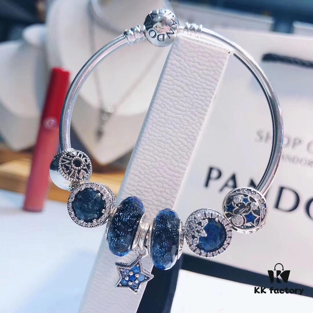 692fe5d599f2d84055c8c329 Pandora Pandora Shimmering Blue Star ⭐️ New Arrival! Made with counter materials, perfectly crafted one-to-one, quality comparable to official counter