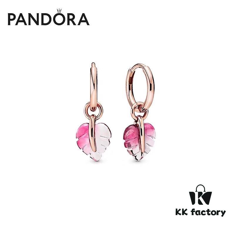 692fe5da99f2d84055c8c333 PANDORA Pandora Official Website Same Style 'Glass Falling Leaves' Rose Gold Fall Leaf Earrings, Pink Murano Glass Leaf Earrings ✨ Hand-Polished Glass Leaf Each Piece 🍂