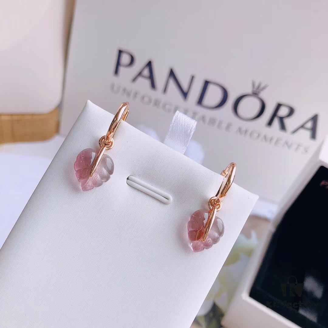 692fe5dc99f2d84055c8c335 PANDORA Pandora Official Website Same Style 'Glass Falling Leaves' Rose Gold Fall Leaf Earrings, Pink Murano Glass Leaf Earrings ✨ Hand-Polished Glass Leaf Each Piece 🍂