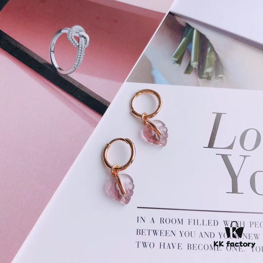 692fe5de99f2d84055c8c338 PANDORA Pandora Official Website Same Style 'Glass Falling Leaves' Rose Gold Fall Leaf Earrings, Pink Murano Glass Leaf Earrings ✨ Hand-Polished Glass Leaf Each Piece 🍂