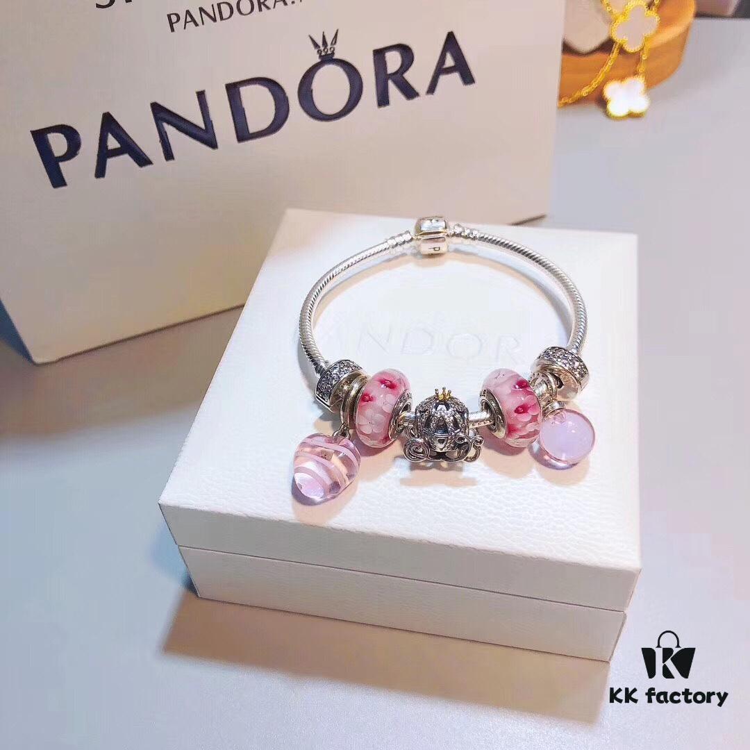 692fe5ee99f2d84055c8c353 Pandora Pandora Blooming Peach Blossom Ribbon 🎀 New Arrival! Made with authentic boutique materials, perfectly crafted 1:1, quality comparable to boutique version! Features blooming peach blossom glass charm, fairy-tale pumpkin carriage, pink magic orb, pink ribbon 🎀, fully diamond-set clasp, comes with official boutique packaging!