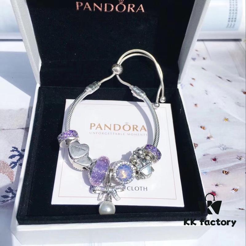 692fe61599f2d84055c8c393 Pandora Pandora Silver Wire Purple Pearl Bow NEW! Highest Quality on Market, Compatible with Official Store Cleaning! Made with Authentic Materials, Imported Thai Original Purple Glass Silver Wire, Sparkling Diamond Cat's Eye, Diamond Purple Charm Clip, Valentine's Day Double Heart, Mickey Car with Pearl Bow Pendant. S925 Silver with Official Packaging!