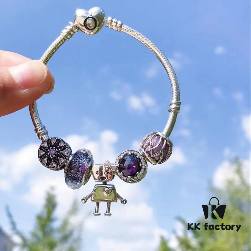 692fe61599f2d84055c8c394 Pandora Bella in Purple with Sterling Silver - Authentic Grade Imported from Thailand