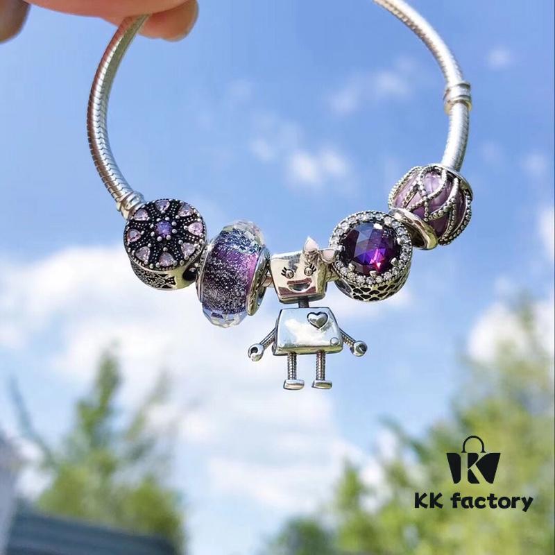 692fe61699f2d84055c8c395 Pandora Bella in Purple with Sterling Silver - Authentic Grade Imported from Thailand