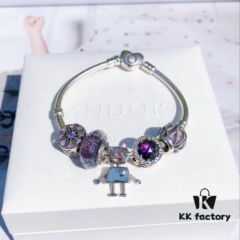 692fe61999f2d84055c8c399 Pandora Bella in Purple with Sterling Silver - Authentic Grade Imported from Thailand
