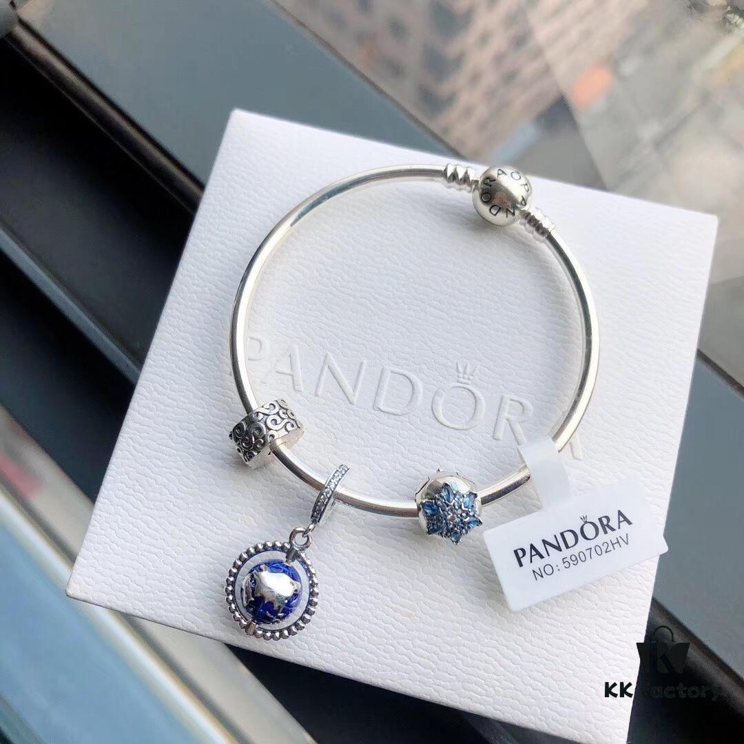 692fe61a99f2d84055c8c39c Pandora Globe Bracelet 'Fashionable Traveler' Rotating Earth Bracelet Set