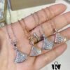 692fe62199f2d84055c8c3a9 Bvlgari Silver Version Skirt Necklace, 925 Pure Silver with 18K Gold Vacuum Plating, Set with Swarovski Crystals and Natural Mother of Pearl