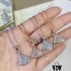 692fe62399f2d84055c8c3ae Bvlgari Silver Version Skirt Necklace, 925 Pure Silver with 18K Gold Vacuum Plating, Set with Swarovski Crystals and Natural Mother of Pearl