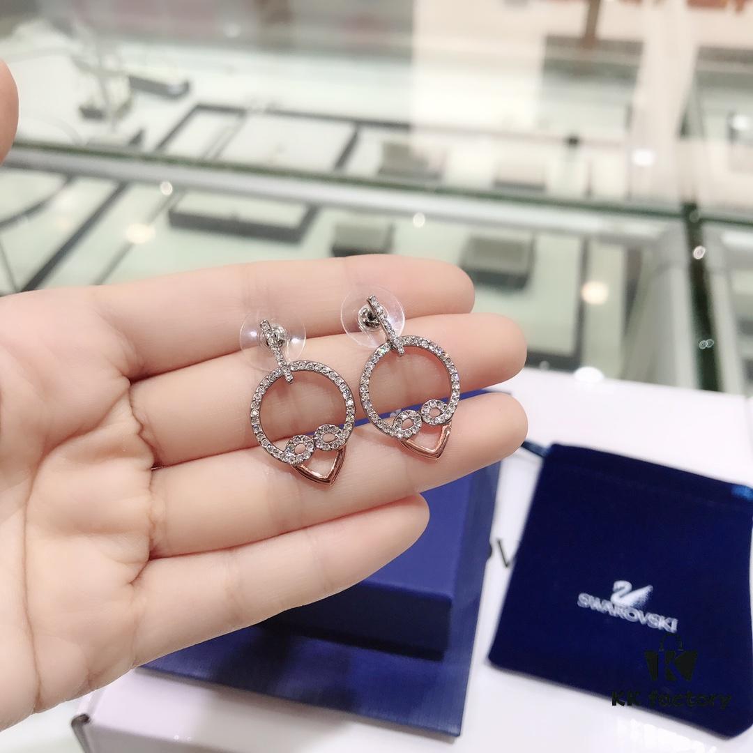 692fe63299f2d84055c8c3ce Swarovski New Limited Edition 'A Chinese Odyssey: The Greatest Hero' Pierced Earrings for Women, Minimalist, Exquisite and Elegant, Extremely Flattering