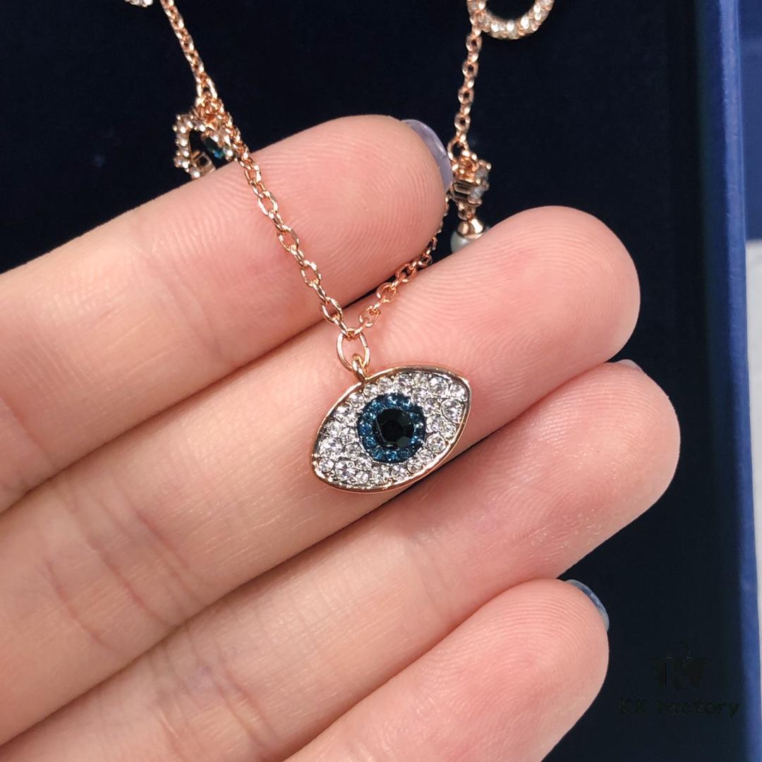 19 New Arrival Swarovski Evil Eye Tassel Necklace