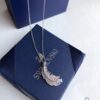 692fe64299f2d84055c8c3f0 Swarovski 2019 New Feather Necklace with Rupert's Drop Crystal, Elegant and Versatile Pendant Jewelry for Women