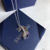 692fe64399f2d84055c8c3f3 Swarovski 2019 New Feather Necklace with Rupert's Drop Crystal, Elegant and Versatile Pendant Jewelry for Women