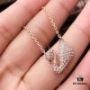 Swarovski SWAN Classic Rose Gold-Tone Swan Pendant Necklace with Crystal Detail, Elegant Adjustable Chain for Women