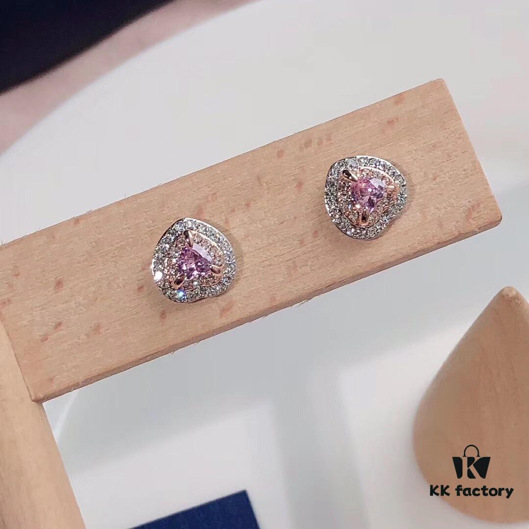 692fe65799f2d84055c8c413 Swarovski ONE Playful Heart Earrings, Romantic and Elegant Design with Pink and Clear Crystals