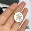 692fe65899f2d84055c8c416 APM Monaco Gold-Tone Sterling Silver Crystal-Encrusted Dancing Robot Necklace