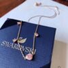 Qixi Gift 🎁 Cute Heart Choker Necklace with Swarovski Elements, Elegant and Playful Design, Adjustable for Versatile Wear