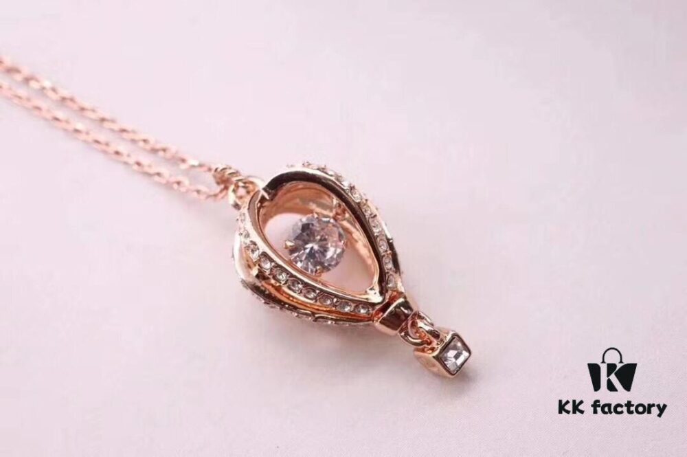 692fe66a99f2d84055c8c43f New Rose Gold Swarovski Romantic Hot Air Balloon Collar Necklace