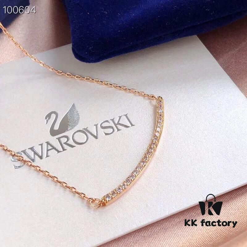 692fe67099f2d84055c8c44e Swarovski 2019 New Smile Necklace! ONLY Series - Smile to Face Life, Smile as Silent Courtesy, Win the World with a Smile, Micro-Paved Alloy with Vacuum 18K Real Gold Plating and Swarovski Crystals, Chain Length 45cm