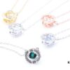 692fe67399f2d84055c8c453 New Arrival ♥️ Swarovski Dancing Heart Pendant Necklace in Green - 6 Colors Available! In Stock