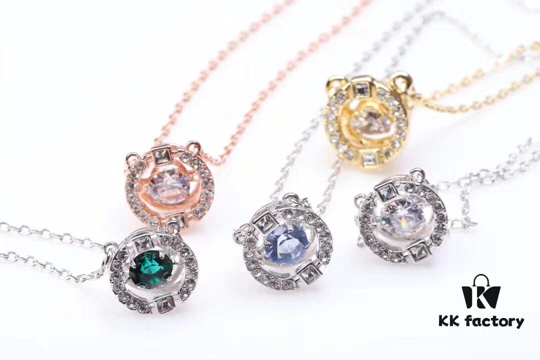 692fe67399f2d84055c8c454 New Arrival ♥️ Swarovski Dancing Heart Pendant Necklace in Green - 6 Colors Available! In Stock