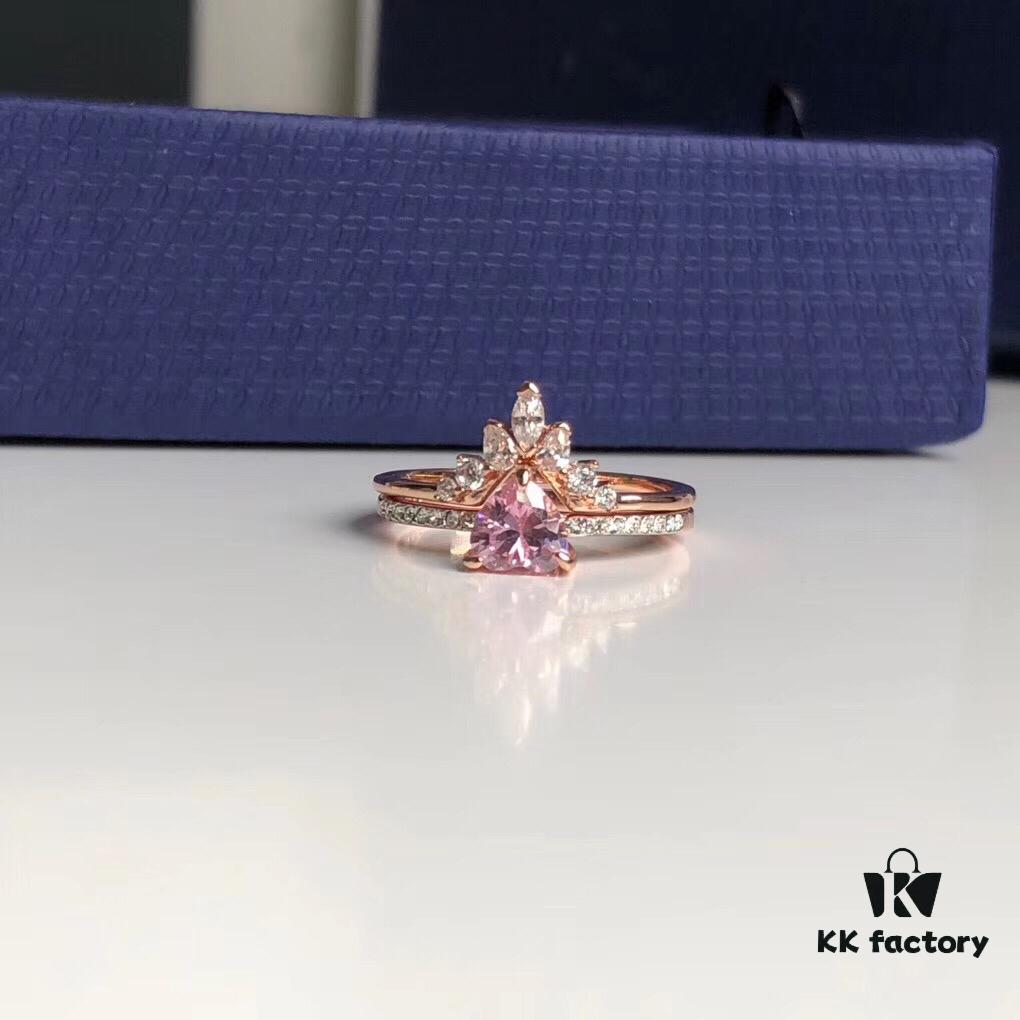 692fe67899f2d84055c8c45e 520 Gift ❤ Swarovski 2019 New Dual-Wear Heart Double Layer Ring, Two Styling Options for Stacking or Separate Wear