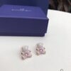 692fe67d99f2d84055c8c467 Swarovski TEDDY Bear Necklace – Playful and Charming, Cute Crystal Pendant for Girls, Milky White with Pink Heart-Shaped Swarovski Crystal, Adorable Gift