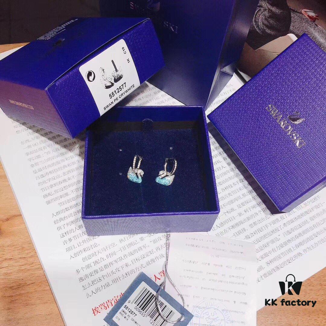 692fe68299f2d84055c8c46e Swarovski Iconic Swan Earrings