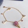 692fe68499f2d84055c8c473 New Arrival Swarovski NO REGRETS Cute Ice Cream Bracelet for Women, Girlfriend Gift, Pink Ice Cream 🍦🍧🍨