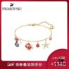 692fe68699f2d84055c8c477 Swarovski OCEAN Marine Life Bicolor Colorful Bracelet for Women, Golden Chain with Gradient Seahorse, Crab Charm and Starfish Detail, Adjustable Fit, Perfect Gift for Her