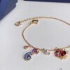 692fe68899f2d84055c8c47a Swarovski OCEAN Marine Life Bicolor Colorful Bracelet for Women, Golden Chain with Gradient Seahorse, Crab Charm and Starfish Detail, Adjustable Fit, Perfect Gift for Her