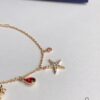 692fe68899f2d84055c8c47b Swarovski OCEAN Marine Life Bicolor Colorful Bracelet for Women, Golden Chain with Gradient Seahorse, Crab Charm and Starfish Detail, Adjustable Fit, Perfect Gift for Her