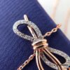 692fe68d99f2d84055c8c485 Summer Stylish Pick! Same Style as Jiang Shuying's! Swarovski Butterfly Tassel Pendant Necklace! Elegant and Eye-Catching Upgrade! Vacuum-plated 18K Rose Gold Alloy, 38cm Adjustable Chain Length!