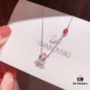 692fe69199f2d84055c8c48e Swarovski Frog Prince Sparkling Necklace, New Cute Frog Pendant Necklace, Playful and Charming, Original Gold-Plated Material with Authentic Logo Engraving