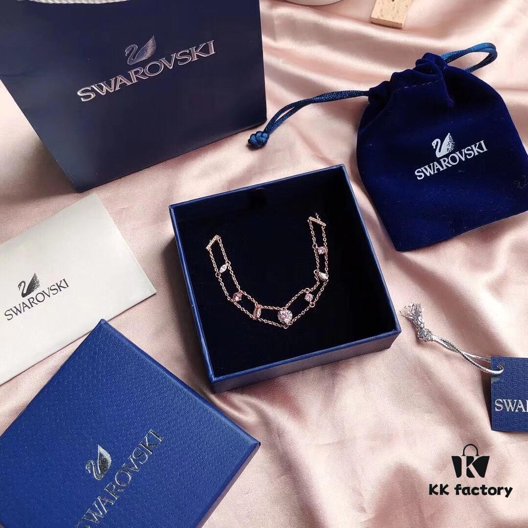 692fe69599f2d84055c8c495 Swarovski ONE Delicate Heart Elegant Bracelet for Women, Romantic Gift for Girlfriend