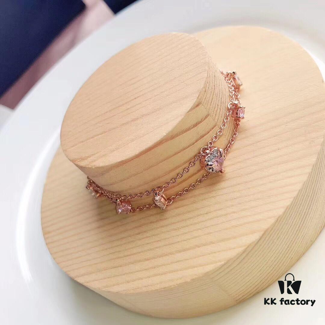 692fe69799f2d84055c8c498 Swarovski ONE Delicate Heart Elegant Bracelet for Women, Romantic Gift for Girlfriend